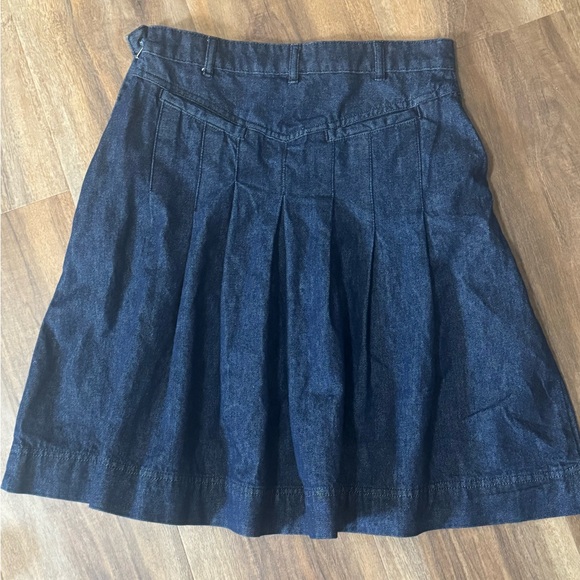 Free People Denim Pleated Scout Skirt - Picture 3 of 3